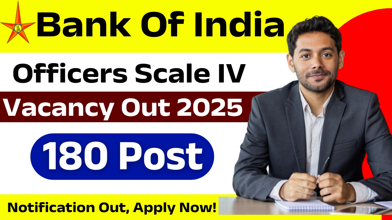 Bank of India Officers Scale IV Recruitment 2025