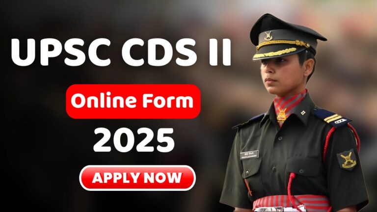 UPSC CDS II 2025 Online Form
